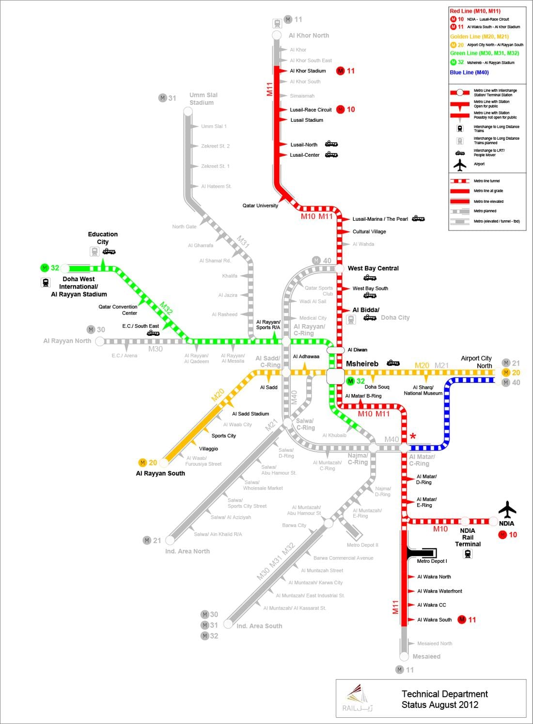 метро Катара мапи