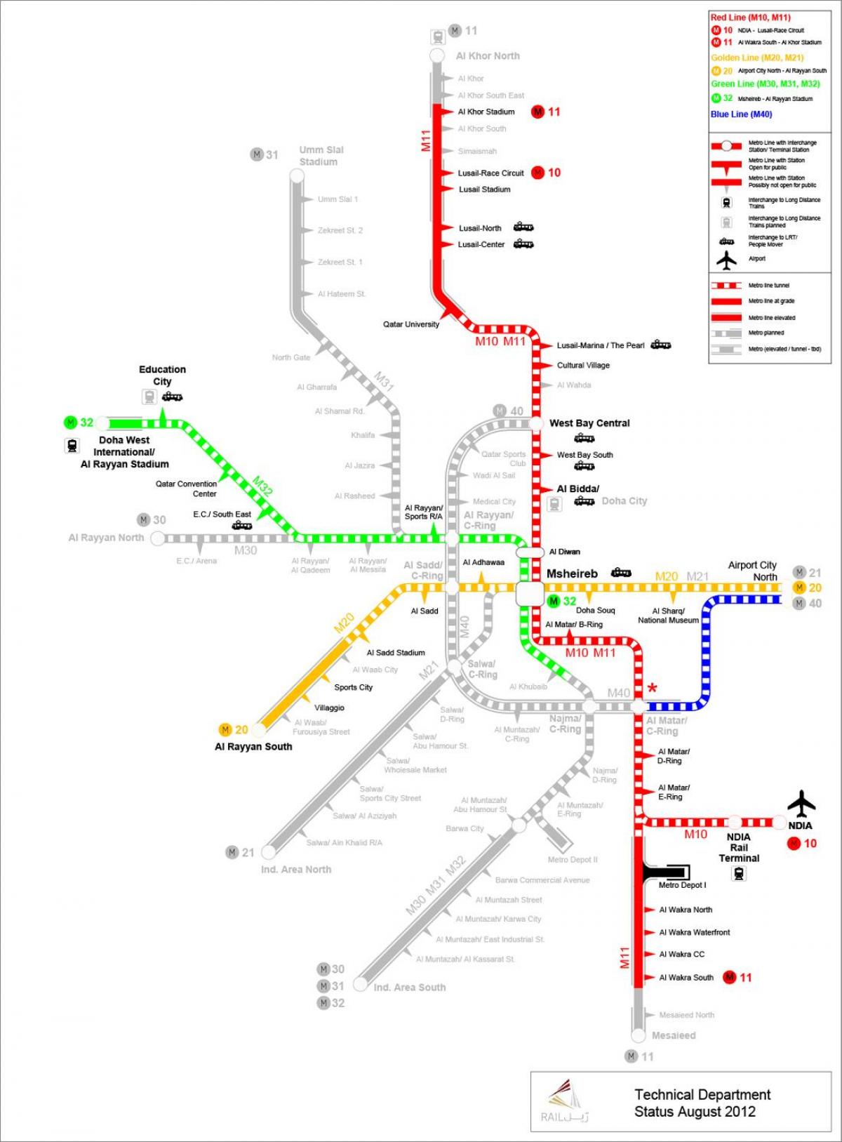 метро Катара мапи