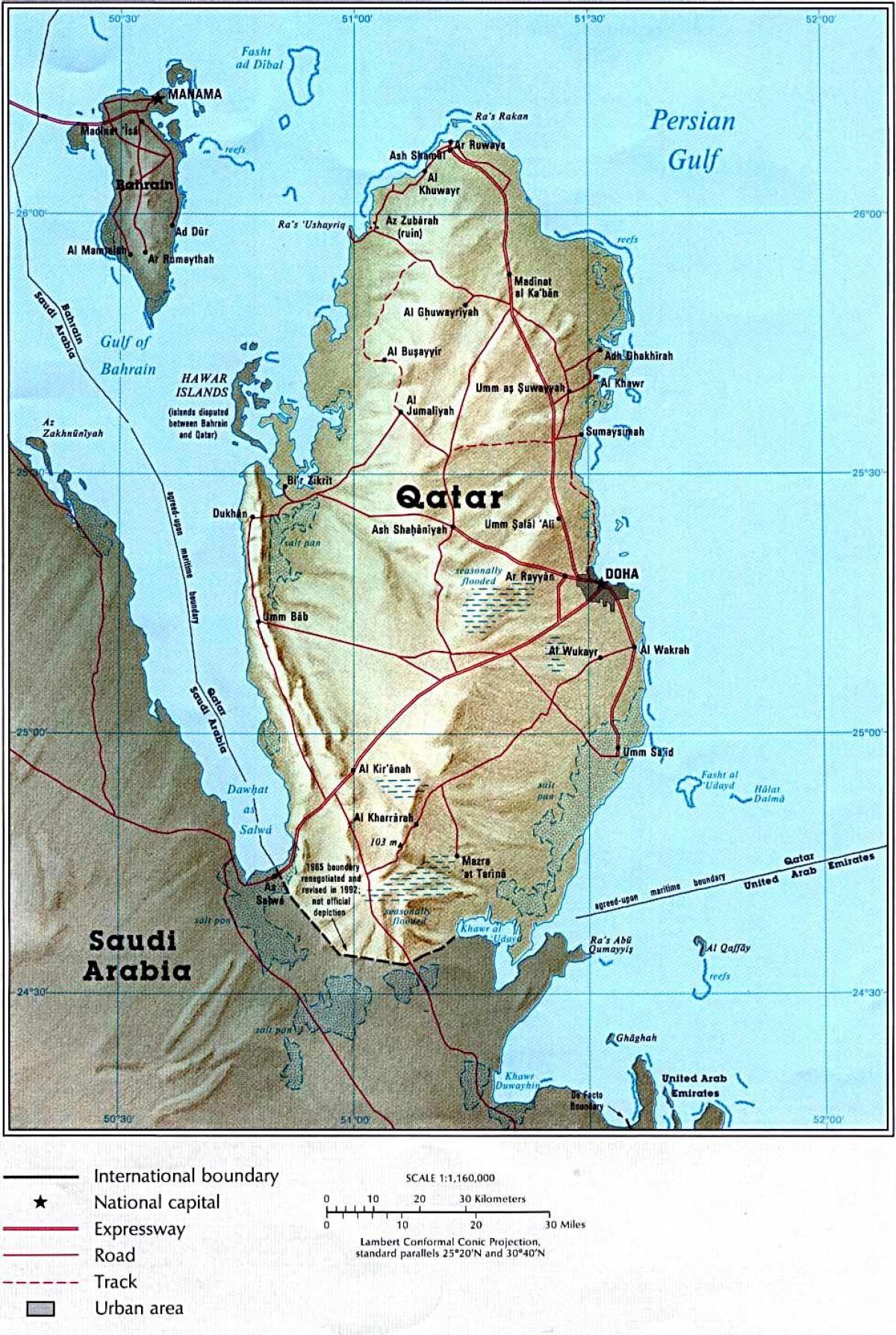 Карта Катара путу 