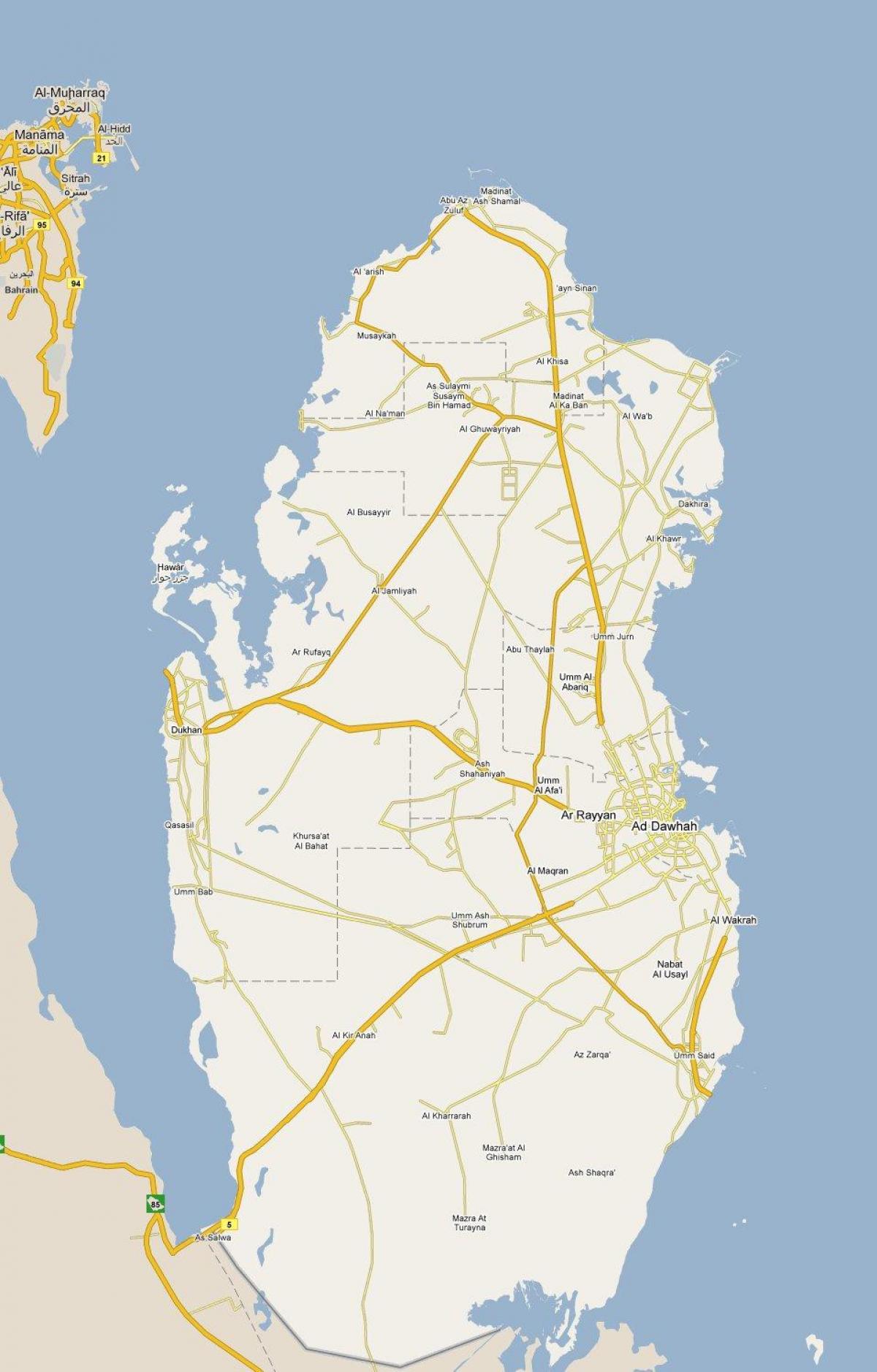 карта Катара