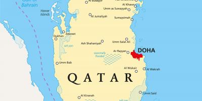 Катар мапи са градовима